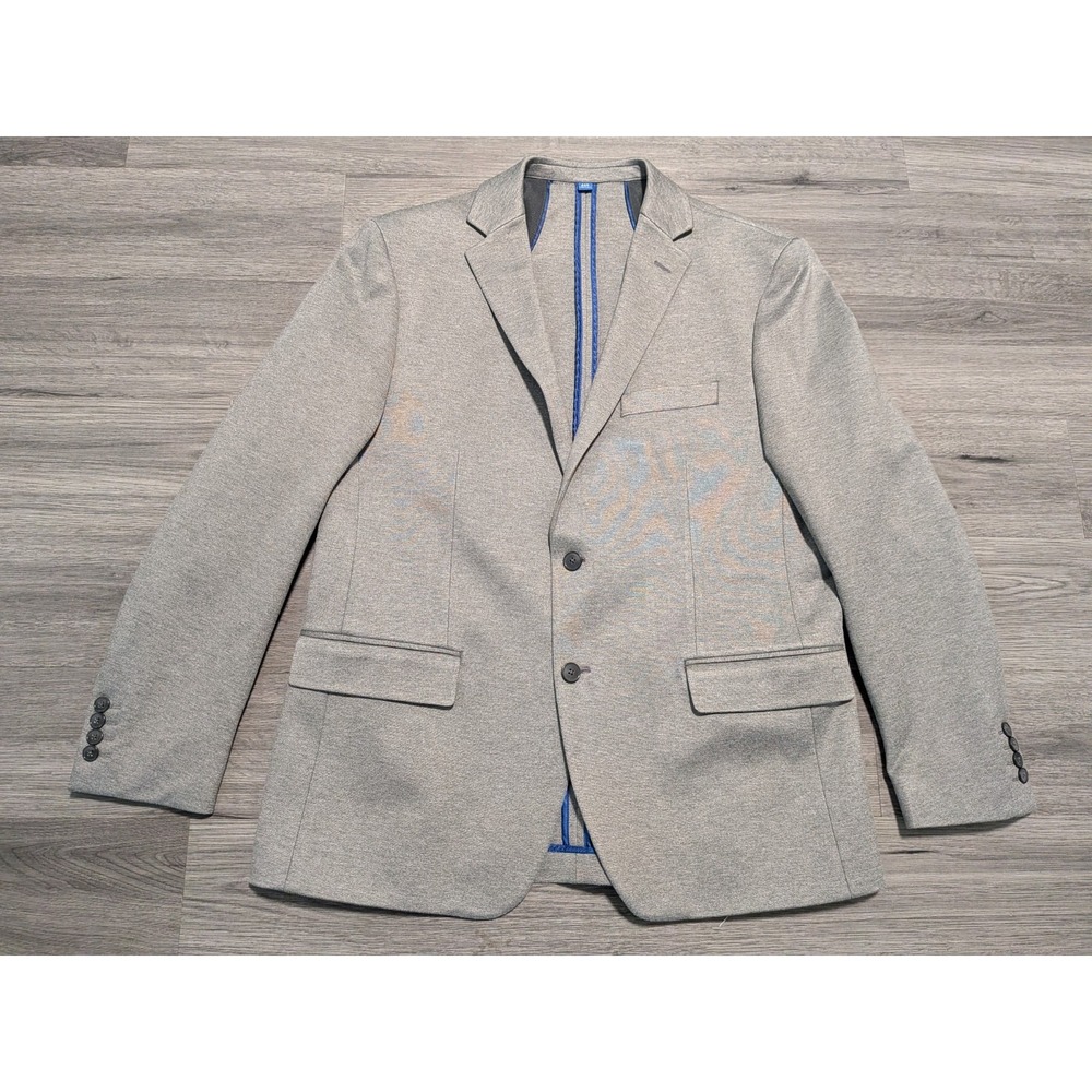 APT. 9 Men's Gray Unstructured Premier Flex Essential Slim Fit Jacket Size 46R